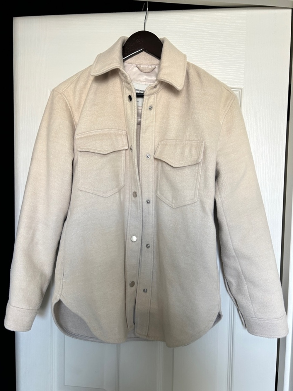 Abercrombie & Fitch Cream Lightweight Jacket